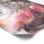 Mystical Moon Tree Fotodruck (Ecke)