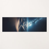 Mystical Moonlit Desert - Fantasy Night Sky Yogamatte (Vorderseite (Horizontal))