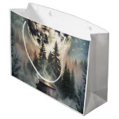 Mystical Moonlit Forest Cauldron - Hexchy Magic Ar Große Geschenktüte (Rückseite Schrägansicht)