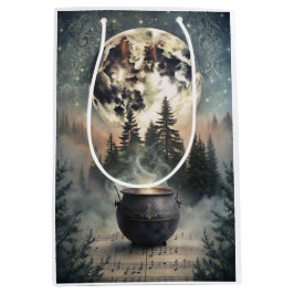 Mystical Moonlit Forest Cauldron - Hexchy Magic Ar Mittlere Geschenktüte