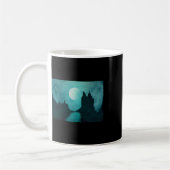 Mystical Moonlit Landscape Fantasy Night Scene Dre Kaffeetasse (Links)