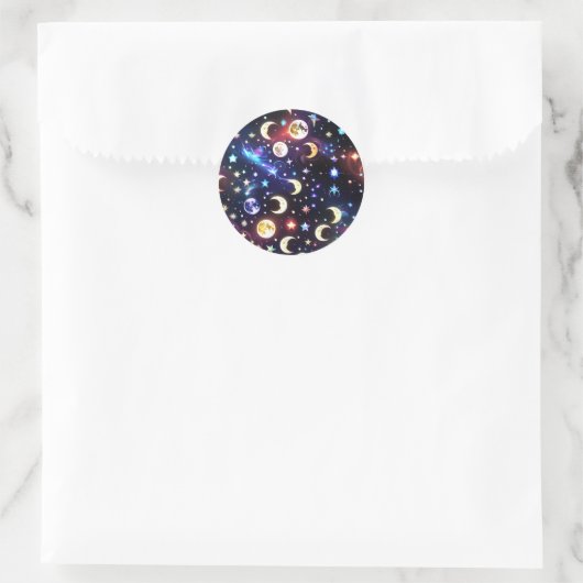 Mystical Moonstone Opal Lunar Sticker Set (Tasche)