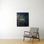 Mystical Moth and Moon Phases Portal Art Wandteppich (Beispiel)