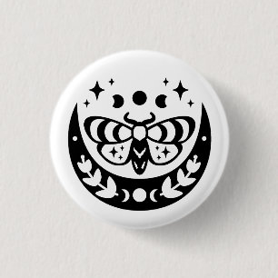 Mystical Moth Button
