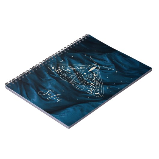 Mystical Moth Celestial Butterfly-Notebook Notizblock (Linke Seite)