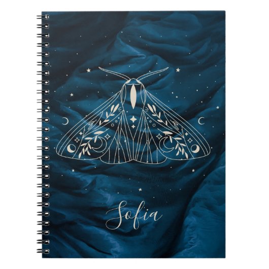 Mystical Moth Celestial Butterfly-Notebook Notizblock (Vorderseite)