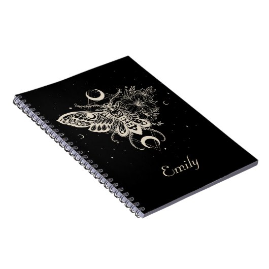 Mystical Moth Celestial Butterfly-Notebook Notizblock (Rechte Seite)