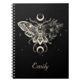 Mystical Moth Celestial Butterfly-Notebook Notizblock (Vorderseite)