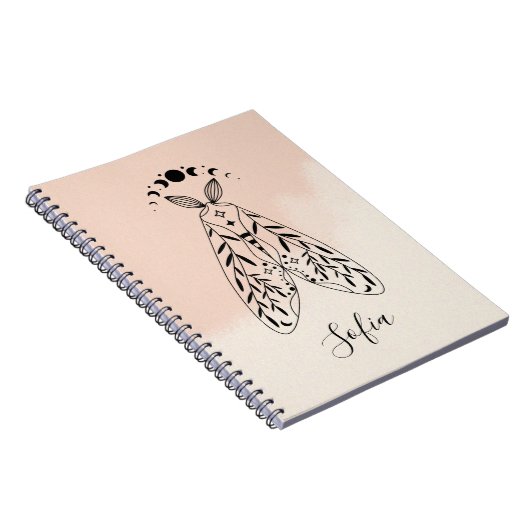 Mystical Moth Celestial Butterfly-Notebook Notizblock (Rechte Seite)