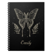 Mystical Moth Celestial Butterfly-Notebook Notizblock (Vorderseite)