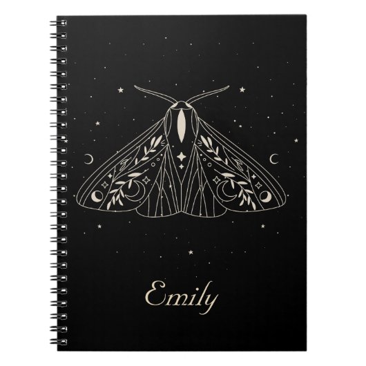 Mystical Moth Celestial Butterfly-Notebook Notizblock (Vorderseite)