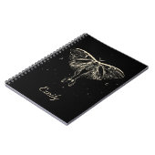 Mystical Moth Celestial Butterfly-Notebook Notizblock (Linke Seite)