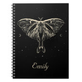 Mystical Moth Celestial Butterfly-Notebook Notizblock (Vorderseite)