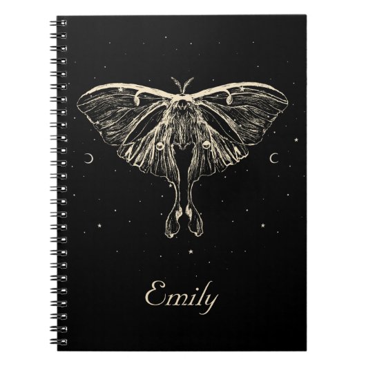 Mystical Moth Celestial Butterfly-Notebook Notizblock (Vorderseite)