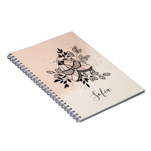 Mystical Moth Celestial Butterfly-Notebook Notizblock (Rechte Seite)