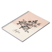 Mystical Moth Celestial Butterfly-Notebook Notizblock (Linke Seite)