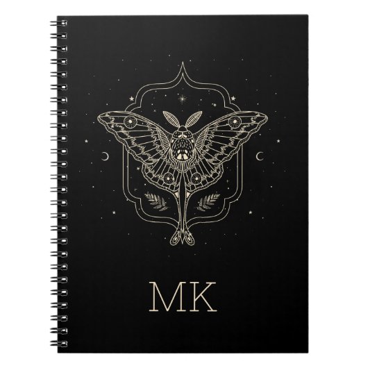 Mystical Moth Celestial Butterfly-Notebook Notizblock (Vorderseite)