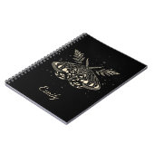 Mystical Moth Celestial Butterfly-Notebook Notizblock (Linke Seite)