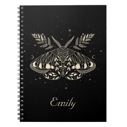 Mystical Moth Celestial Butterfly-Notebook Notizblock (Vorderseite)