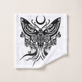 Mystical Moth & Crescent Moon Badezimmer Handtuchh Badhandtuch Set