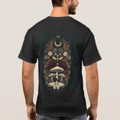 Mystical Moth & Mushroom Garden T-Shirt (Rückseite)