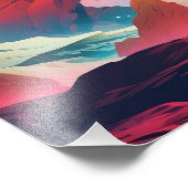 Mystical Mountain Escape Fotodruck (Ecke)