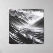 Mystical Mountain Rails: Odyssey eines Dampfzuges Leinwanddruck (Vorderseite)