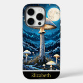 Mystical Mushroom Moonlit Forest Night Case-Mate iPhone Hülle (Rückseite)