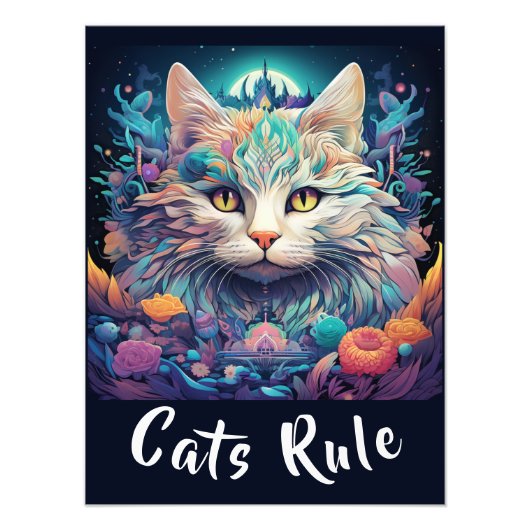 Mystical Native American Pop Art Chat Ihren Text h Fotodruck (Vorne)