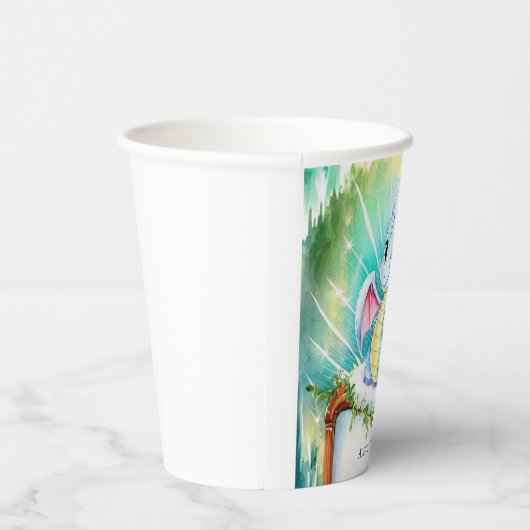 Mystical Niedlich Dragon Birthday Pappbecher (Rechts)