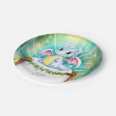 Mystical Niedlich Dragon Birthday Pappteller (Schrägansicht)