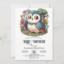 Mystical Niedlich Owl Baby Dusche