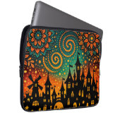 Mystical Night Castle Silhouette Laptopschutzhülle (Vorne Rechts)