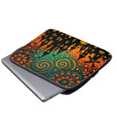 Mystical Night Castle Silhouette Laptopschutzhülle (Vorne Knopf)