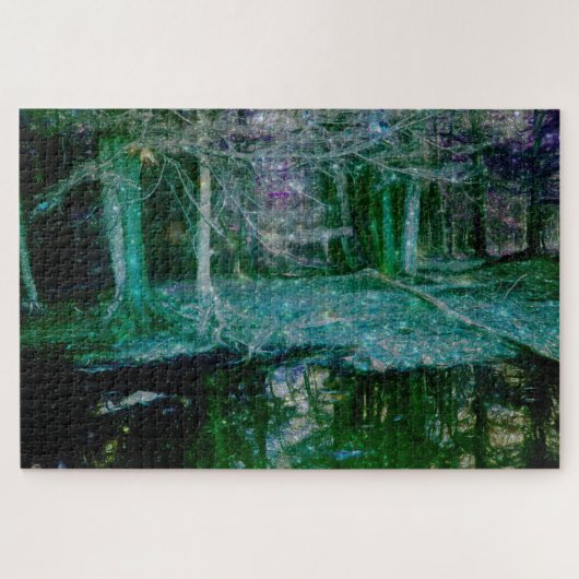Mystical Night Fantasy Forest Puzzle (Horizontal)