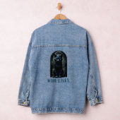 Mystical Nine Lives Cat Denim Jacket - Boho Chic Jeansjacke (Hangar)