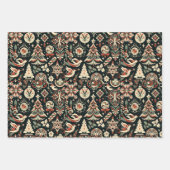 Mystical Noir: Künstlerisch dunkles Weihnachtsbuch Geschenkpapier Set (Vorderseite 2)