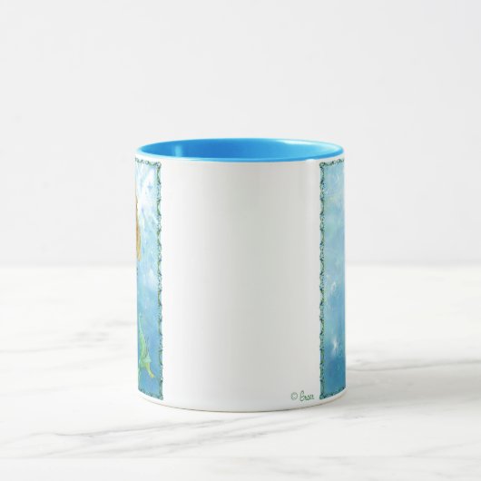 Mystical Ocean Siren Meerjungfrau Kaffee Cup Tasse (Zentrum)