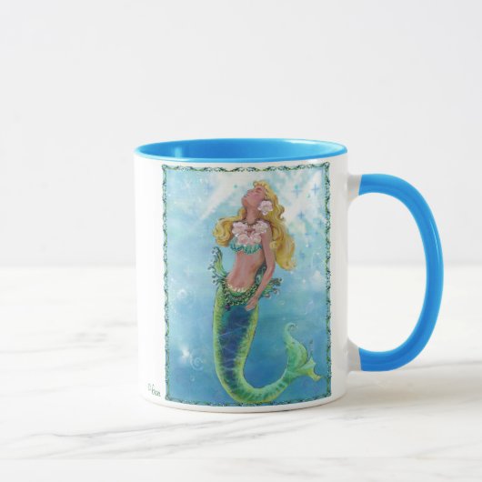 Mystical Ocean Siren Meerjungfrau Kaffee Cup Tasse (Rechts)