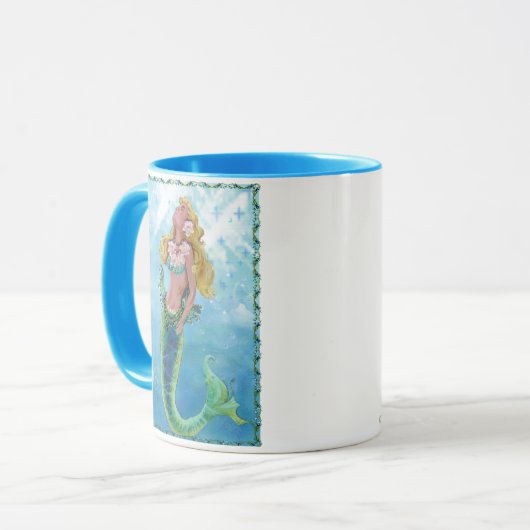 Mystical Ocean Siren Meerjungfrau Kaffee Cup Tasse (Vorderseite Links)
