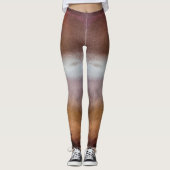 Mystical Ombre Black Space Galaxy Jupiter Glitzern Leggings (Vorderseite)