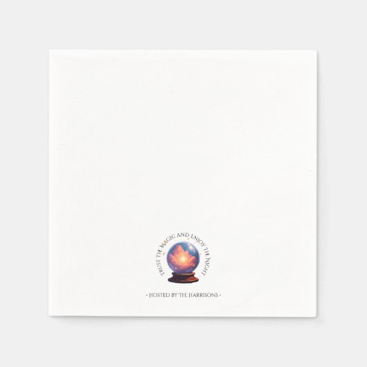 Mystical Orb Halloween Abendessen Napkins Serviette (Vorderseite)