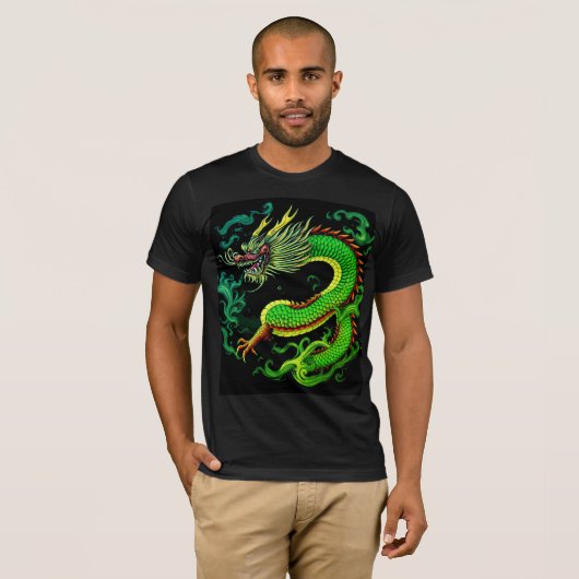 Mystical Oriental Dragon T-Shirt (Vorne ganz)