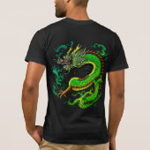 Mystical Oriental Dragon T-Shirt (Rückseite)