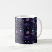 Mystical Owl Forest Coffee Mug Kaffeetasse (VorderseiteRechts)