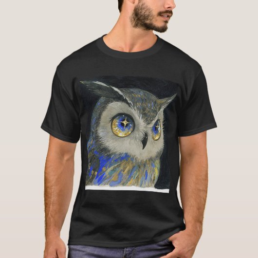 Mystical Owl Graphic Men T - Shirt (Vorderseite)