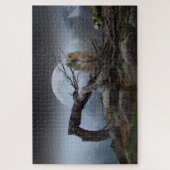 Mystical Owl Landschaft Jigsaw Puzzle (Vertikal)