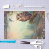 Mystical Owl Misty Italianate Gebäude Decoupage Seidenpapier (Handwerk)
