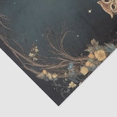 Mystical Owl Mitternachtssterne Dekoupage Seidenpapier (Ausschnitt)