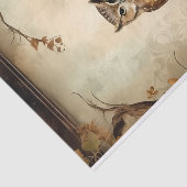 Mystical Owls Sepia Style Decoupage Seidenpapier (Ausschnitt)